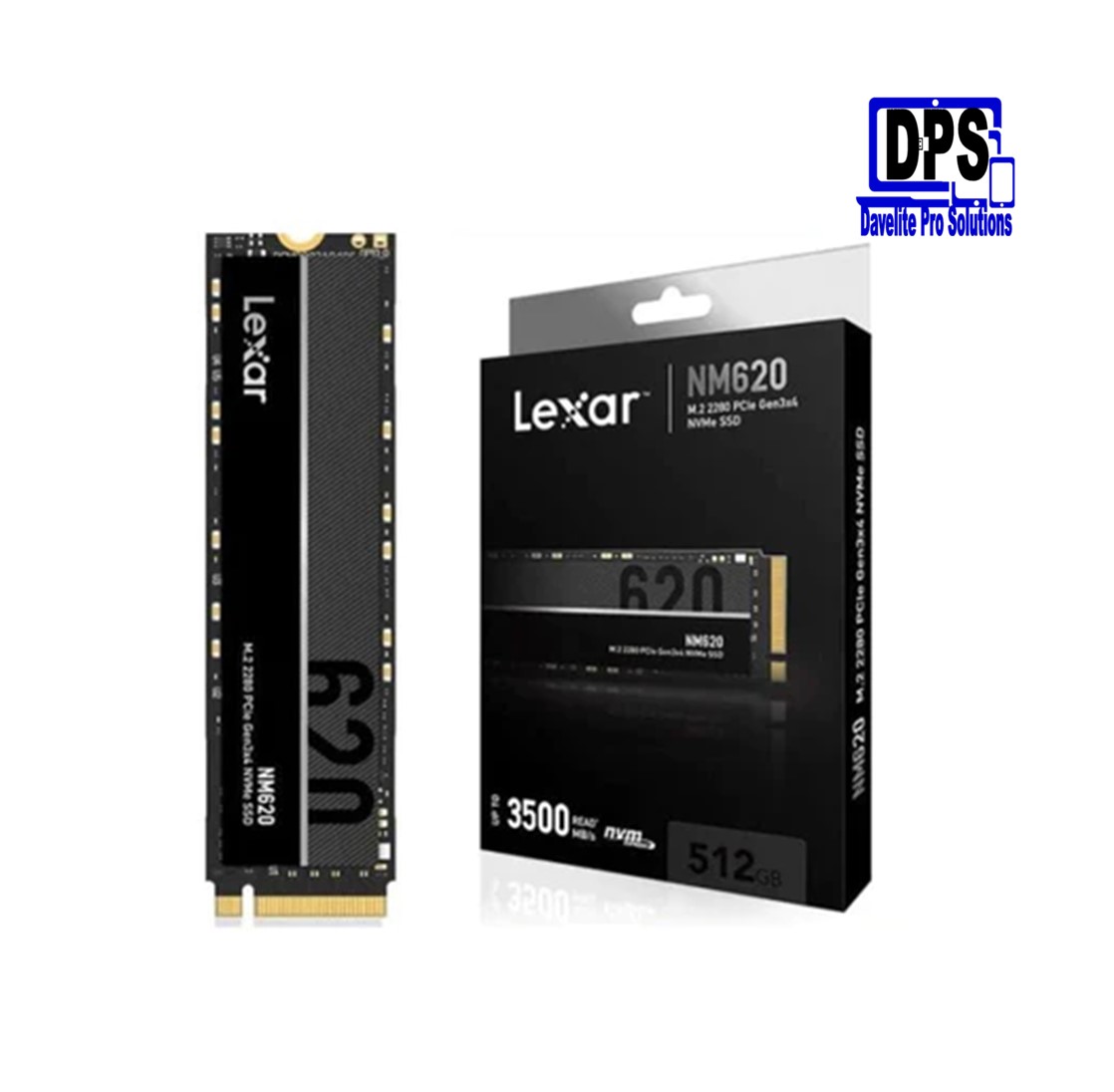 Lexar 512GB NVMe SSD, Internal Storage NM620