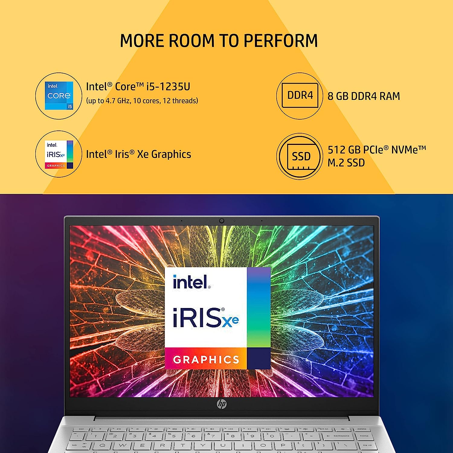 HP Pavilion 14 12th Gen Intel Core i5 8GB RAM 512GB SSD 14 inch - Image 4
