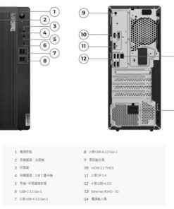 Lenovo M70t G4,TWR, Intel Core i7, 13th Gen, 8GB DDR4, 512GB SSD, Max Turbo up to 5.2GHz - Image 4