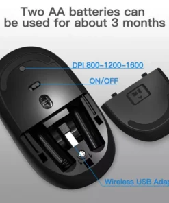 HP Wireless Silent Mouse S1500 Black (3CY48PA) - Image 4