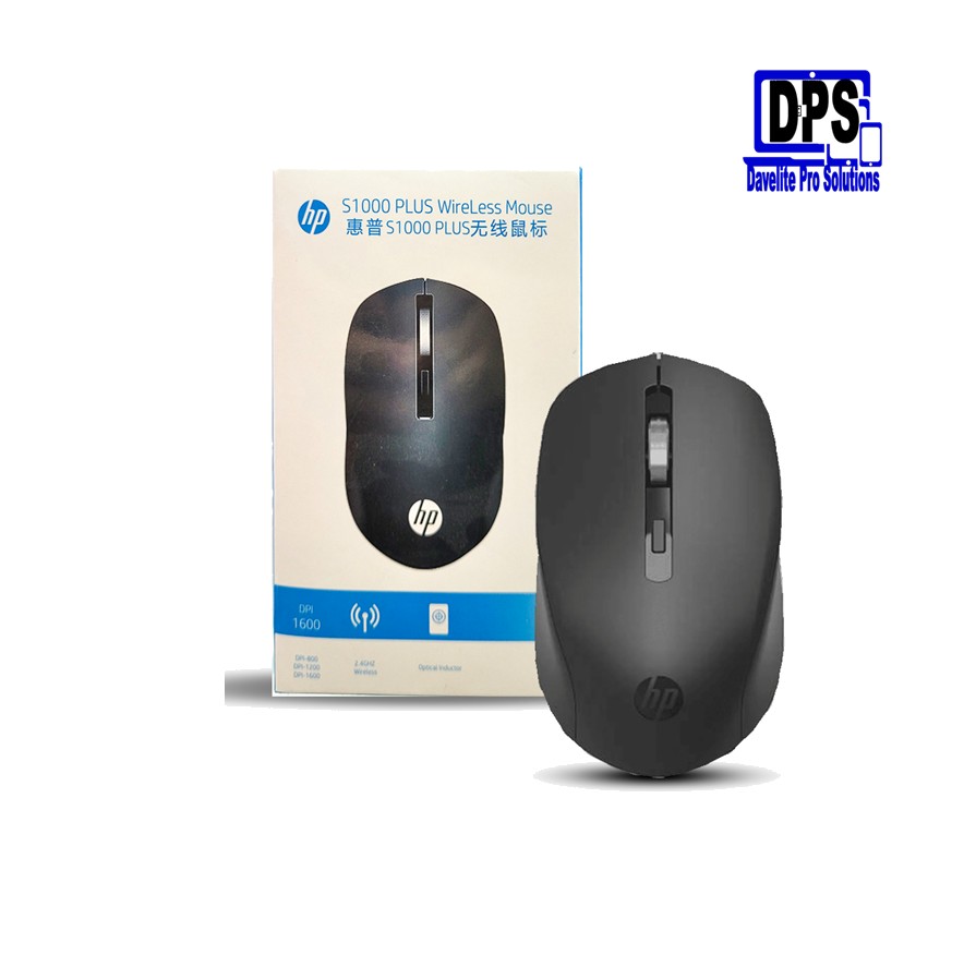 HP Wireless Silent Mouse S1000 Black