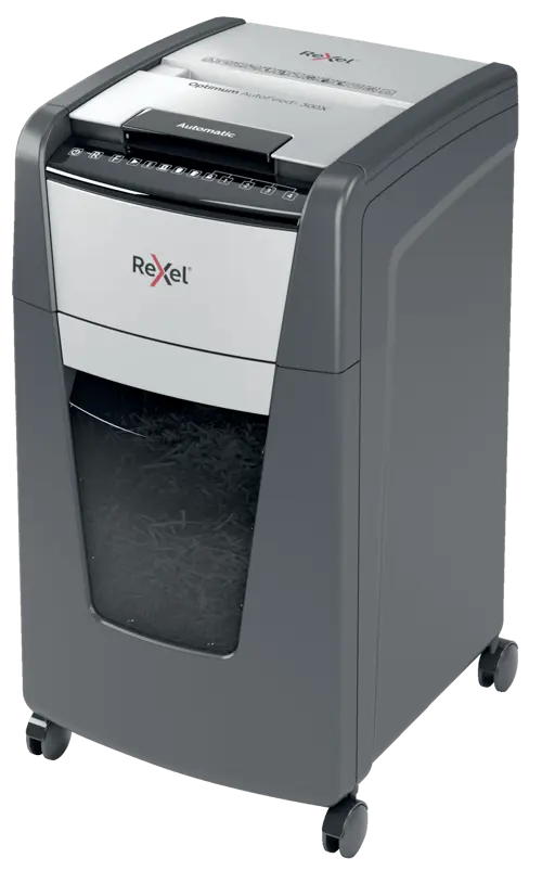 Rexel Optimum AutoFeed, + 300X Automatic Cross Cut, Paper Shredder, (35SRD1037) - Image 3