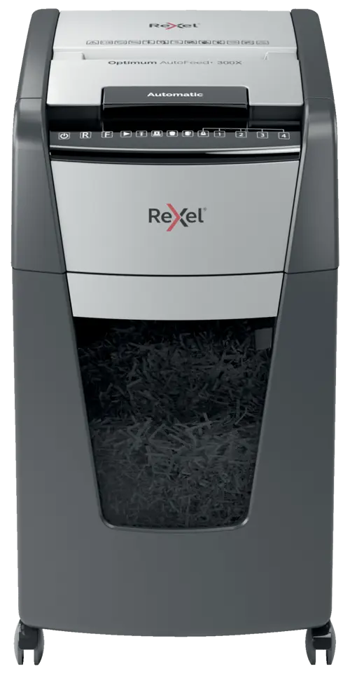 Rexel Optimum AutoFeed, + 300X Automatic Cross Cut, Paper Shredder, (35SRD1037) - Image 2