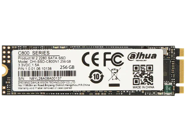Dahua 256GB SSD, M.2 2280 SATA III. (DHI-SSD-C800N256G) - Image 2