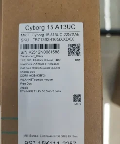 Alternative view of MSI Cyborg 15 A13UC, Core™ i7‑13620H, 16GB DDR5, 512GB NVMe SSD, NVIDIA® GeForce RTX 3050 4GB GPU, (9S7-15K111-2259)