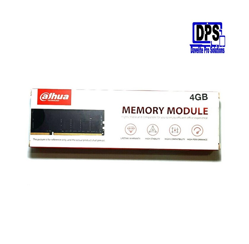 DAHUA 4GB PC3, Desktop RAM, 12800 1600 MHz, (DHI-DDR-C160S4G16) 2 DAHUA 4GB PC3, Desktop RAM, 12800 1600 MHz, (DHI-DDR-C160S4G16)